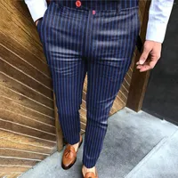 Men&#039;s Pants Athletic Wear For Men Foot Men&#39;s Printed Casual Suit Party Elastic With Pockets Striped