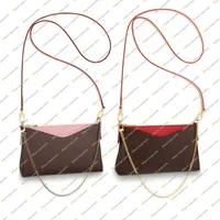 Ladies Fashion Casual Designe Luxury PALLAS CLUTH Shoulder Bags Cross body High Quality TOP 5A M41638 M41639 M44037 Handbag Coin Purse Key