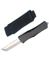 Marfione Custom Hellhound Blade Tactical Knife D2 Tanto Stone Washed Knifes 항공 알루미늄 핸들 EDC Gear1911117