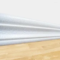 Pegatizas de pared 1 Roll 3D PVC Marble Autoadhesivo Cintura de la cintura Fondos de pantalla impermeable para la sala de estar para la sala de estar Decoración del hogar