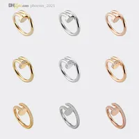 Nail Ring Designer Ring Carti Band Rings Women Men Luxury Jewelry Titanium Steel Gold-Plated Never Fade Not Allergic Gold Silver Rose Gold 21621802