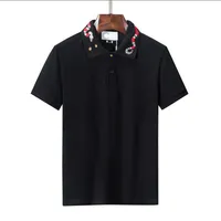 Mode polo man mens polos poloshirt topp tee kort ￤rm t-shirts designer l￶sa tees casual svart vit t shirt luxe vanlig t-skjortor f￶r m￤n m-3xl#375
