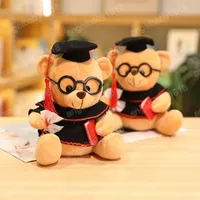 24cm lindo Dr. Bear Plush Toy Slubado Soft Kawaii Teddy Bear Mu￱ecas Animales Graduaci￳n Regalos de cumplea￱os para ni￱os Ni￱as Ni￱as