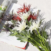 Dekorativa blommor 3 Huvud Konstgjorda v￤xter h￥nar Sea Urchin Fake Novelty Floral Decoration Home Party Office Garden