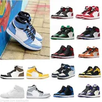 Basketball Shoes Hommes Shoe Bred Chicago Jumpman 1 1s High Sans Peur Obsidian Unc Mens Femmes Chaussures De Banked