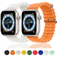 Apple Watch Strap Ultra 38mm 41mm 41mm Silikon Bilezik için Alpine Döngü Bandı Correa Iwatch Serisi 8 7 6 5 3 SEA Aksesuarları