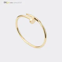 Pulseiras de designer pulseira de unhas Bangle Women Women Gold Bracelet Jóias de luxo titânio aço banhado a ouro nunca desaparece não alérgica 21491608