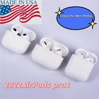 Per Apple AirPods Pro2nd 3rdheadphone Accessori Solid Silicone Protective Earphone Cove Air Pods 2 Wireless Box Charging Shock Protept Case