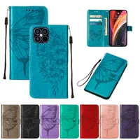 PUT skórzane portfele dla Samsung S23 Plus Ultra A14 5G Galaxy M53 5G M33 nadruk Butterfly Florfly Floral Id Card Glot