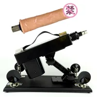 Massager Vibrator Toys Sex Toy Women använder maskin helt automatisk teleskopisk införande Simulering Dildo Vuxen Kvinnlig onani