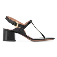 Sandaler flip flops t-rapskor f￶r kvinnor designer sandalias mujer sp￤nne chanclas zapato chunky klackar chaussure femme