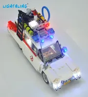 Светодиодный светодиодный комплект Lightalling для Ghostbusters Ecto1 Toys, совместимые с брендом 21108 строительных блоков, кирпичи USB заряда Y11306334085