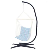 Muebles de campamento Patio Swings Stand - Metal C Stand para colgar silla de hamaca colgante en interiores o al aire libre Capacidad duradera de 300 libras
