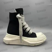 Original Ricks Canvas Shoes boots Strobe Chunky DRK Oversize Thick Sole Owens SHDW High Top Jumbo Sports Shoes Sneakers Lace-up Men Women ISVX