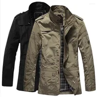 남자 재킷 남자 가을 브랜드 폴로 겨울 따뜻한 남성과 코트 아웃복 워터프 칼라 외투 멋진 옷   4xl 5xl
