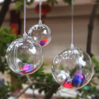 クリスマスの装飾クリアバブルプラスチック充填可能な球体diyボール装飾用の装飾品ホームパーティーの結婚式の装飾プレゼント