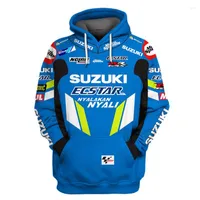 Herrtr￶jor Motorcykeltr￶ja Hooded Sports Jacket Tights Suzuki W 2022