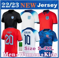 2022 Mead Kane Soccer Jerseys Sterling Rashford Mount Foden Saka 23 23 England Football Shirt Women Men Kids kit steld 4xl