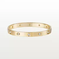 Miłość śruba bransoletka projektant Bangła 10 Diamond Urok Bracelets Projektanci biżuterii Tytanium Stalowe złoto nigdy nie zanikane złoto/srebrne/różowe
