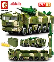 Sembo WW2 ракетные грузовики Модель модельные строительные блоки городской армия военная боевая армия Фигурирует кирпичные игрушки для детей x0103188727