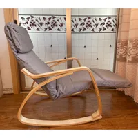 Altri mobili in fabbrica Vendite dirette sedia a rocker nativa Birch Nordic Style con una forte protezione cervicale