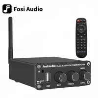 Amplifiers Fosi Audio BL20A Bluetooth TPA3116 Sound Power Amplifier 21CH 100W Mini HiFi Class D Amp Bass Treble With UDisk Remote Control 221031 221031