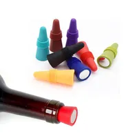 Bar tools Reusable Silicone Wine Stoppers Sparkling Beverage Bottles Stopper With Grip Top For Keep the Wine Fresh SN14