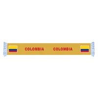 Colombia Flag Scarf Factory Supply Quality Polyester World Country Satin Scarf Nation Football Games Fans Scarfs For Decor