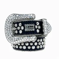 Shining Diamond Bb Rhinestone Belt For Men And Women... From  display picture 1
