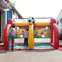 Juego Inflable De Tiro De Fútbol Con Objetivo De Fútbol, Puerta De