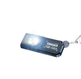2 Torce LED COB Ricaricabili Mini Da Portachiavi – 2000 Lumen, USB, Impermeabili