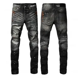 Artisan Washed Skinny Jeans - Hand-Painted Denim, Vintage Style
