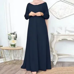 LINGYU Abito Maxi Da Donna Musulmano Abaya Manica Lunga Jilbab Abaya Per Donna Abito Lungo Musulmano Con Hijab 58771257