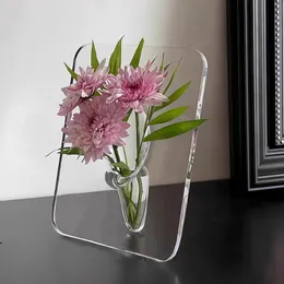 Vaso creativo in plastica, vaso decorativo per soggiorno