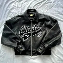 Harajuku Hoodies Style Y2K Jacket Mens: PU Leather Hip Hop