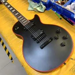 Chitarra Elettrica Custom Black Beauty LP – Corpo Solido Mogano 3 Pickup Hardware Oro