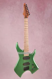 Chitarra Elettrica 7 Corde Firehawk MYY, Manico In Ala Di Pollo, Hardware Nero - Foto 2