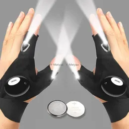 Guanti Con Torcia LED Integrata &ndash; Un Paio Unisex Per Pesca, Campeggio Ed Escursionismo