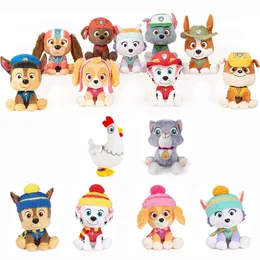 High quality 2024 Paw Patrol Chase Everest Cat Chicken Kawaii Plush Toys Anime Stuffed Doll Kids Birthday Children Gift Y260128