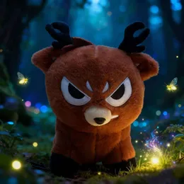 Cartoon 99 Nights in the Forest Plush Toys Stuffed Doll Anime Animal Deer Buddy for Kids Birthday Christmas Toy Y260128