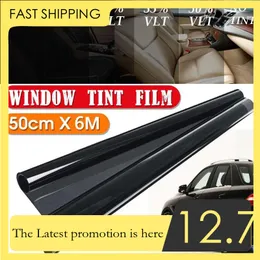 Pellicola Oscurante Per Auto 50x300 Cm – 50% VLT, Blocca UV/IR E Calore, Antigraffio, In Ceramica, Per Vetri Auto E Casa (Nano Tecnologia)