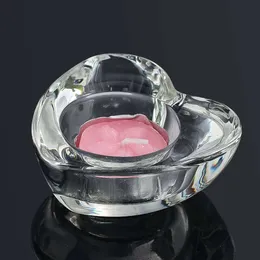 SUMNACON Set di 3 portacandele decorativi in cristallo – Portacandele votive per matrimonio, tavolo da pranzo, Natale, centrotavola
