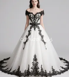 Classy Dresses Funerals Plus Size Black And White Dress For Funeral Women's Tulle Gothic Wedding Dress Classy Dresses Funerals Plus Size Black And White Dress For Funeral Women's Tulle Gothic Wedding Dress