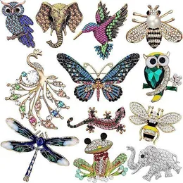 Spilla Dragonfly Cristallo Moda Vintage Spille Insetti Grandi