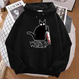1 pezzo Felpa con orecchie di gatto lavanda per ragazze pre-adolescenti con stampa di gatto bianco, casual e carina | SHEIN ALIA