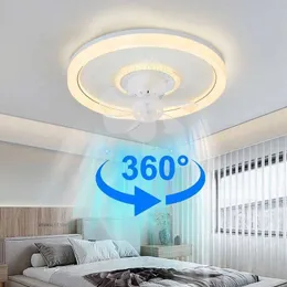 Ventilatore A Soffitto Con Luce LED Dimmerabile E Telecomando – 50W, 4000LM, 6 Velocità, Silenzioso (Modello B 62x13 Cm)
