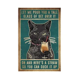 AZOLID Targa in metallo vintage con scritta Once Upon A Time There was a Girl Who Really Loved Boston Terrier in metallo, per casa, bar, bar, garage, bagno, 30 x 20 cm