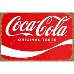 Coca Cola Metalen tinnen bord heerlijke verfrissende poster retro metalen bord vintage tinnen bord voor café bar thuis muurdecoratie 12 x 20 cm