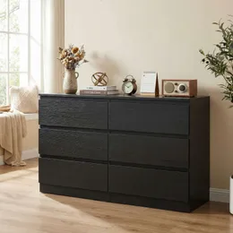 Universal 6 Drawer Dresser with Interlocking Drawers, Dark Chocolate,  Greenguard Gold Certified from Dhgate Bedroom Furniture - price 883.64