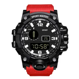 Nero  Orologio Sportivo Digitale Da Uomo, Luminoso A LED Con Quadrante Grande Multifunzione Per~p136999846